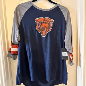 New Nike Women’s Chicago Bears 3/4 sleeve shirt XXL 2XL